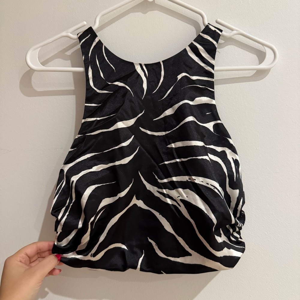 Zara Silk Crop Top